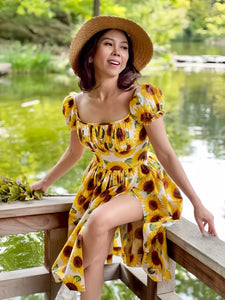 Suri Dress in Sunflowers Print