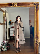 Load image into Gallery viewer, Irina Fall Coat in Hounds Tooths Brown
