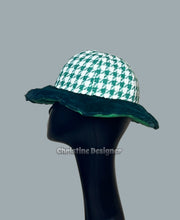 Load image into Gallery viewer, Free Romantic  green fur hat matching coat, unique handmade -lined lighter green flannel
