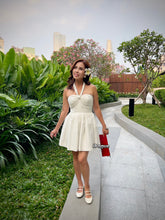 Load image into Gallery viewer, Plumeria dress in white
