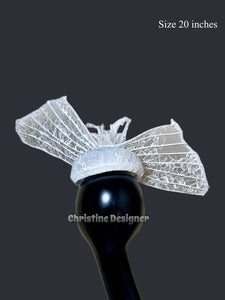 WINGS OF LOVE - wedding/ bridal  hat, pearl hat