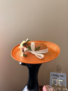 Queen orange brown hat