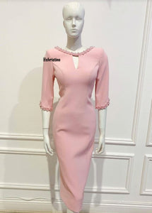 Mila dress in pink by Christine Designer 