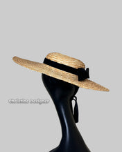 Load image into Gallery viewer, Casual bow straw hat
