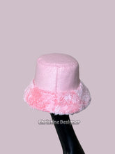 Load image into Gallery viewer, Dusty Pink felt, fur hat matching coat
