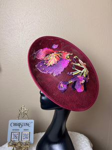 Red Pink statement hat