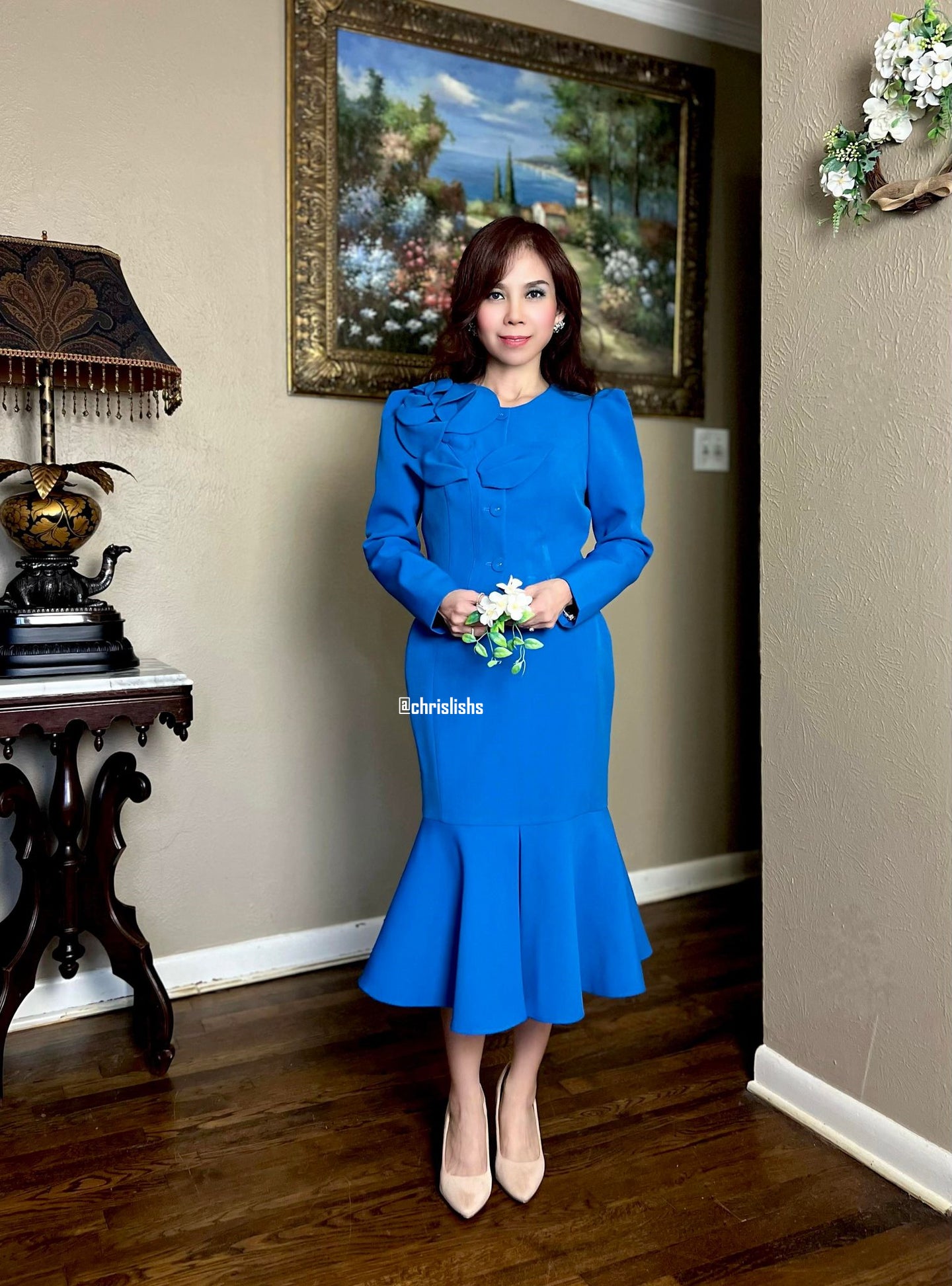Rose set in Blue