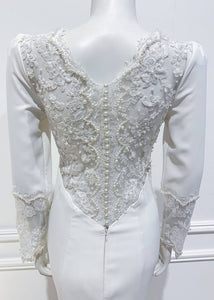Diana Gown in solid white - Shop women style vintage, Audrey Hepburn jackets online -Christine