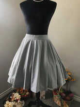 Load image into Gallery viewer, Lolita skirt Black Checkered Gingham XS, S, M - Shop women style vintage, Audrey Hepburn jackets online -Christine
