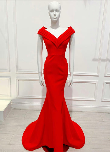 Andy Gown in Red - Shop women style vintage, Audrey Hepburn jackets online -Christine
