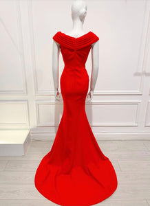 Andy Gown in Red - Shop women style vintage, Audrey Hepburn jackets online -Christine