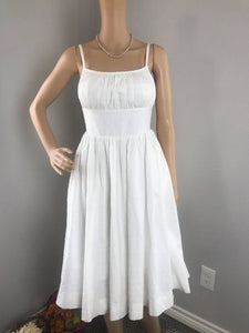 Lana Dress in White “Dotted Swiss" size S - Shop women style vintage, Audrey Hepburn jackets online -Christine