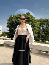 Load image into Gallery viewer, Miss set mesh skirt and beads top
