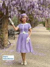 Load image into Gallery viewer, Layla Dress in Polka Dots Rayon - Shop women style vintage, Audrey Hepburn jackets online -Christine
