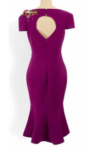 Natasha dress in Purple - Shop women style vintage, Audrey Hepburn jackets online -Christine