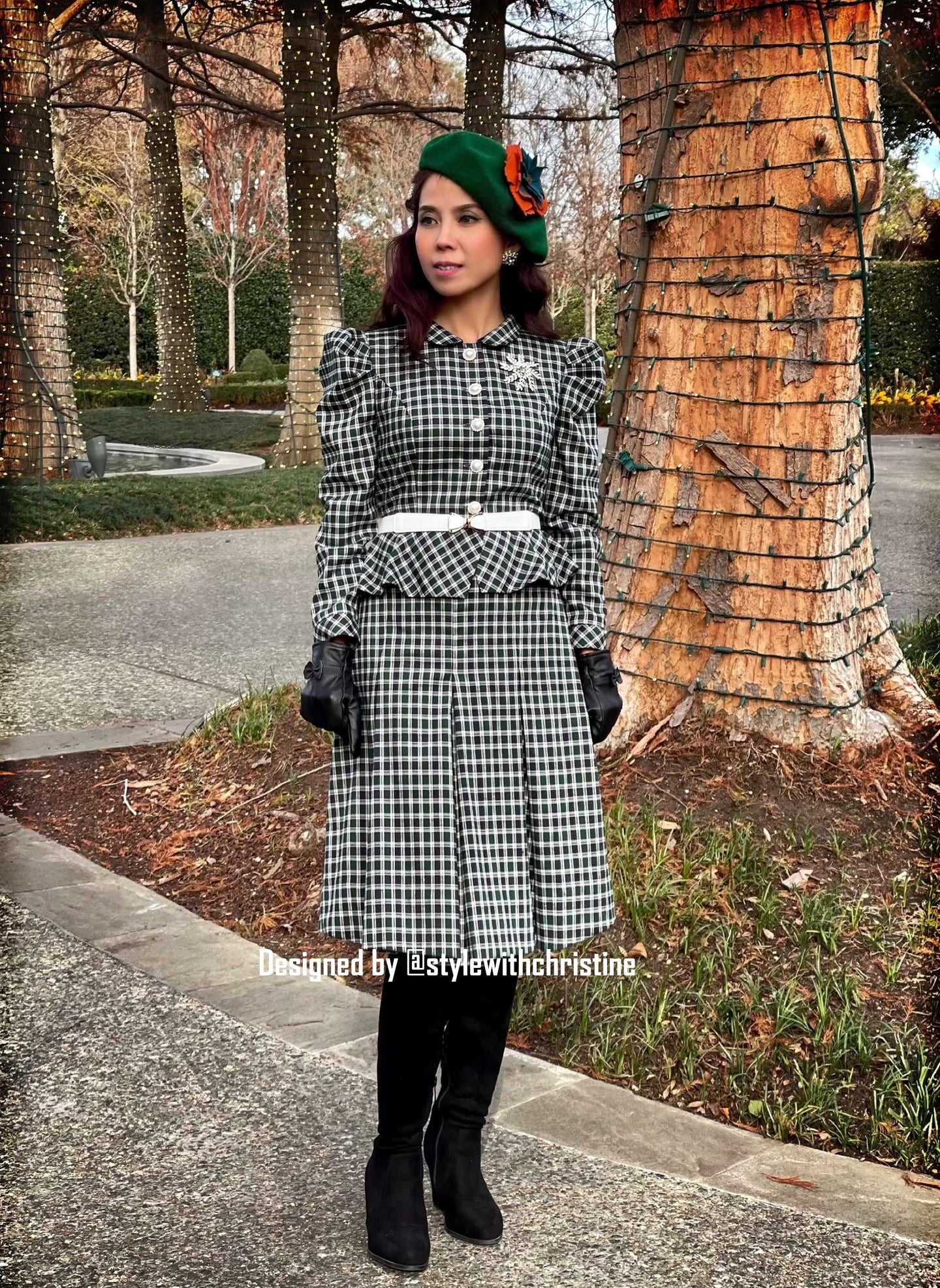 Liz set in gingham