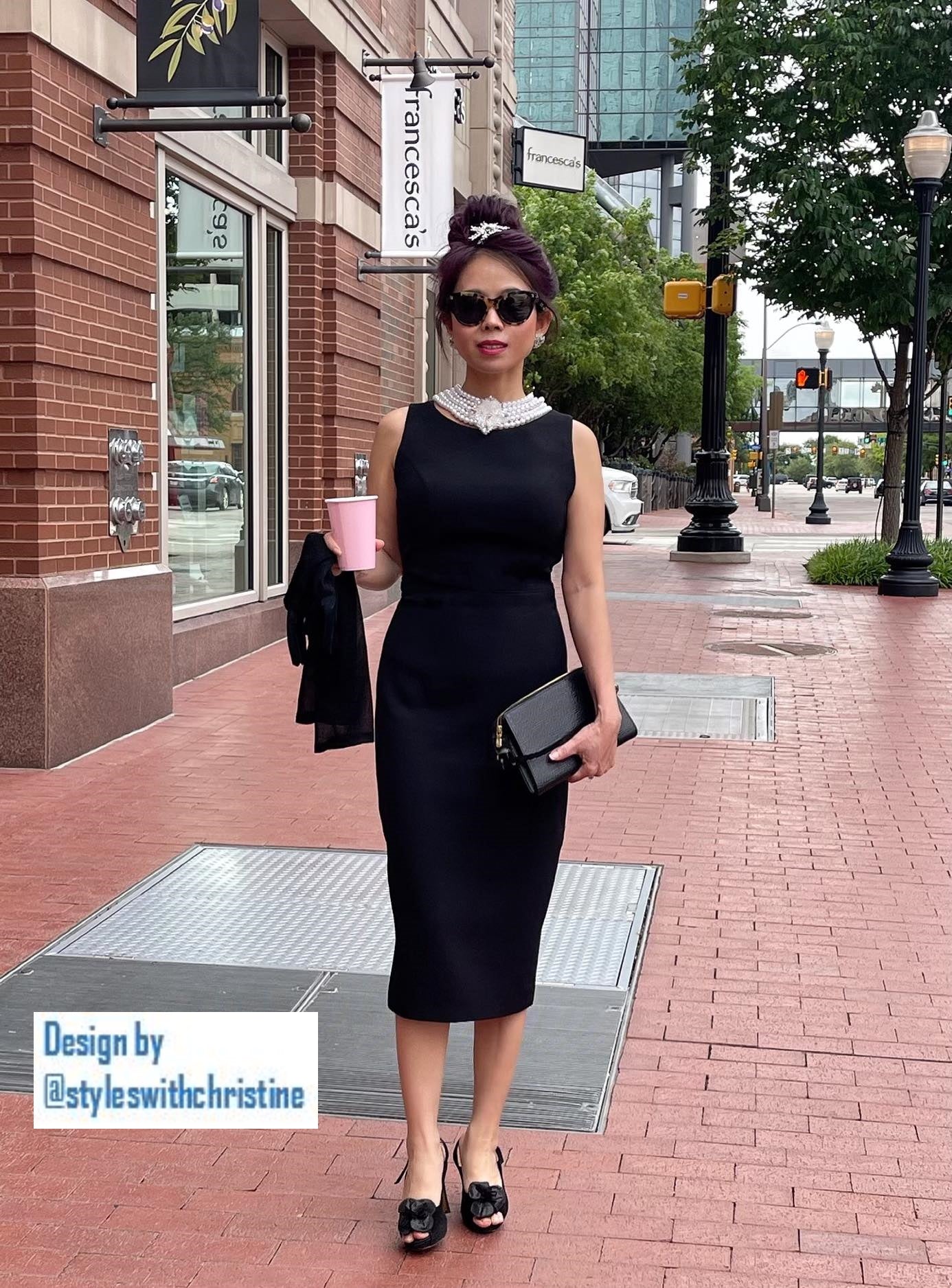 Audrey dress in black - Shop women style vintage, Audrey Hepburn jackets online -Christine