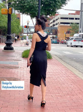 Load image into Gallery viewer, Audrey dress in black - Shop women style vintage, Audrey Hepburn jackets online -Christine
