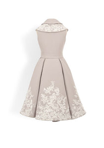 Lola dress in Grey - Shop women style vintage, Audrey Hepburn jackets online -Christine