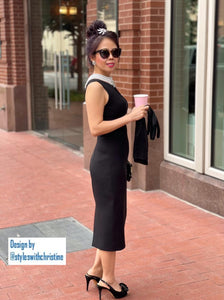 Audrey dress in black - Shop women style vintage, Audrey Hepburn jackets online -Christine