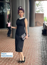 Load image into Gallery viewer, Audrey dress in black - Shop women style vintage, Audrey Hepburn jackets online -Christine
