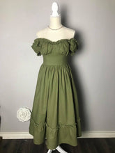 Load image into Gallery viewer, Belle Dress in linen - Shop women style vintage, Audrey Hepburn jackets online -Christine
