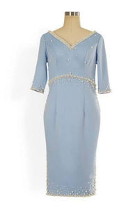 Jenny dress in Powder Blue - Shop women style vintage, Audrey Hepburn jackets online -Christine
