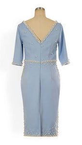 Jenny dress in Powder Blue - Shop women style vintage, Audrey Hepburn jackets online -Christine