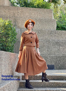 Lisa Collar set in Tweed Fall