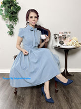 Load image into Gallery viewer, Kate Dress in Solid Blue
