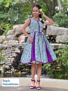 Lobell Dress in Bloom flower silk cotton Size S - Shop women style vintage, Audrey Hepburn jackets online -Christine