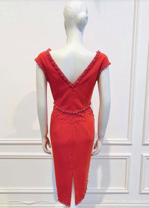 Ella dress in Darker Red - Shop women style vintage, Audrey Hepburn jackets online -Christine