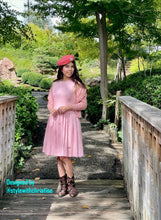Load image into Gallery viewer, Audrey Dress in Powder Pink linen
