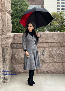 Louis Collar set in plaid