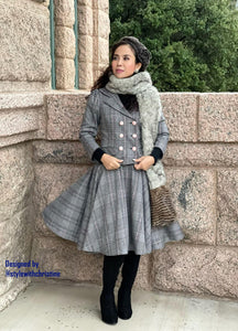 Louis Collar set in plaid