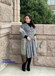 Louis Collar set in plaid