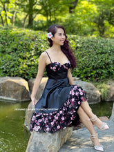 Load image into Gallery viewer, Natalia dress cherry flowers
