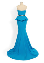 Load image into Gallery viewer, Lazona Gown in Blue - Shop women style vintage, Audrey Hepburn jackets online -Christine
