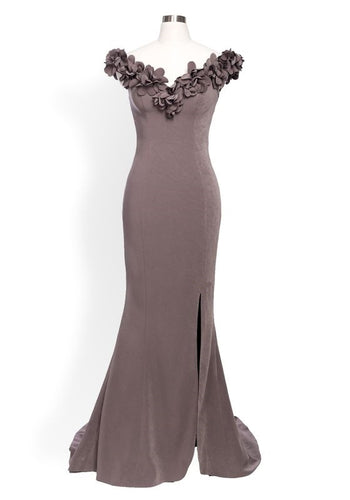 Anna Gown in Brown - Shop women style vintage, Audrey Hepburn jackets online -Christine