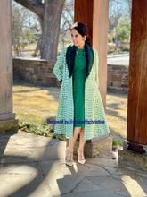Load image into Gallery viewer, Ada Coat in Hounds Tooths green
