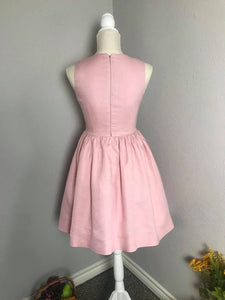 Audrey Dress in Powder Pink linen - Shop women style vintage, Audrey Hepburn jackets online -Christine