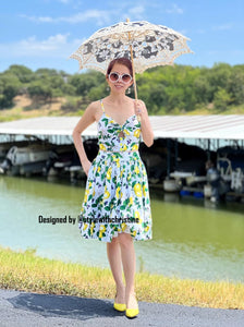 Julie set in Lemon Print
