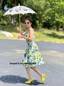 Julie set in Lemon Print