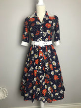 Load image into Gallery viewer, Catherine dress in bloom flowers cotton
