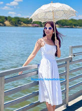 Load image into Gallery viewer, Lana Dress in White “Dotted Swiss&quot; size S

