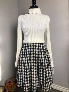 Lisa Collar suit in Tweed plaid patterns - Shop women style vintage, Audrey Hepburn jackets online -Christine