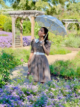 Load image into Gallery viewer, Ellie Dress in Tweed hoods Tooths Brown
