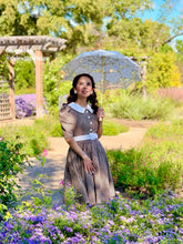 Load image into Gallery viewer, Ellie Dress in Tweed hoods Tooths Brown
