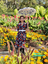 Load image into Gallery viewer, Catherine dress in bloom flowers
