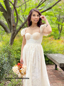 Adelina Corset Dress in Organza